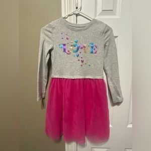 🔥3 for $10🔥 Jumping Beans Love Dress With Tulle Skirt Size 8